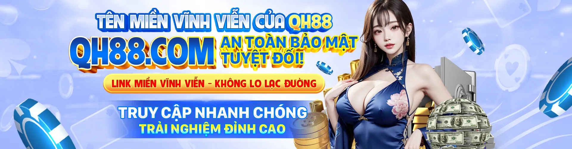 Banner khuyến mãi LT88 với tiền vàng và pháo hoa